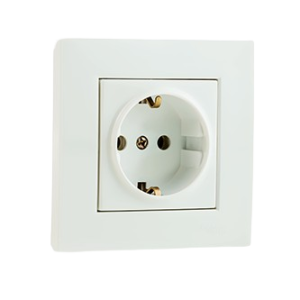 پریز ارتدار (با مغزی سرامیک) با قفل کودک سفید ورتکس